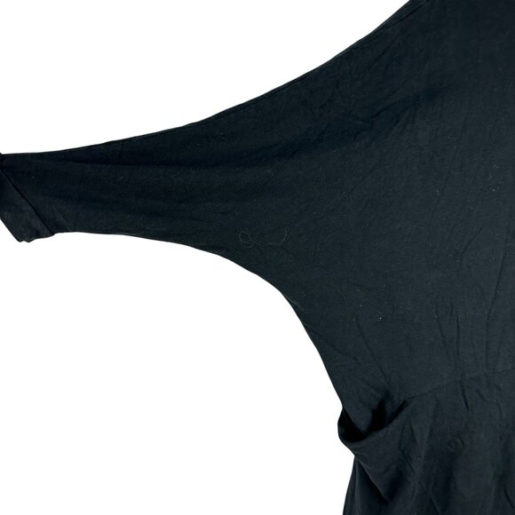 Michelle By Comune Black Open Front Cardigan Size XS 100% Cotton - Picture 6 of 8